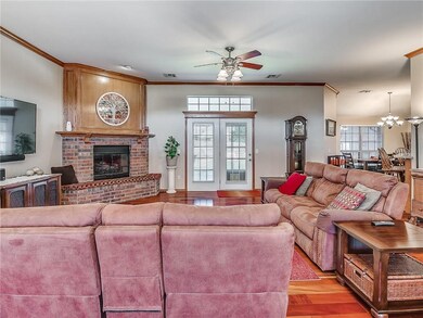 French doors open onto the patio and are close to 