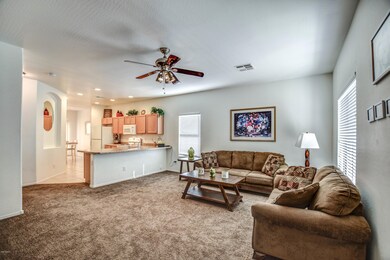 Great room to kitchen