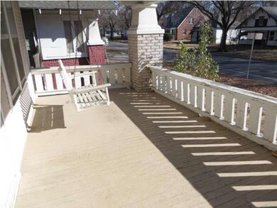 large covered front porch