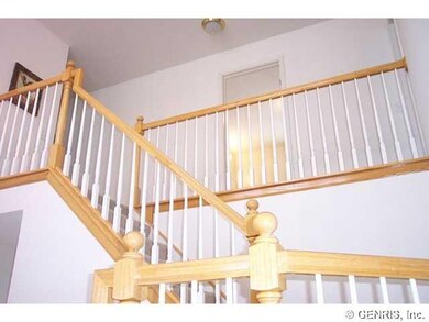 Foyer Oak railings on 2 story Foyer
