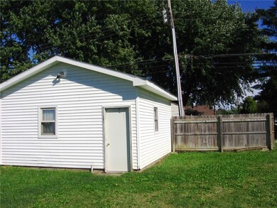 Back View of Vinyl Sided Detached Garage