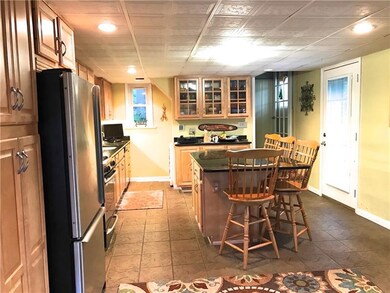 This beautiful kitchen has endless cabinet space!