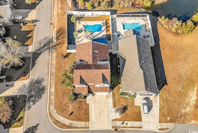 Birds eye view of property