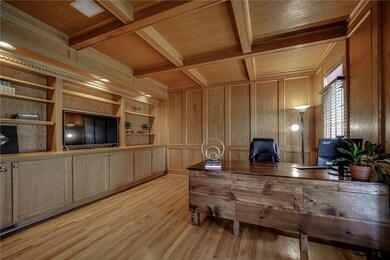Sophisticated and private home office/den