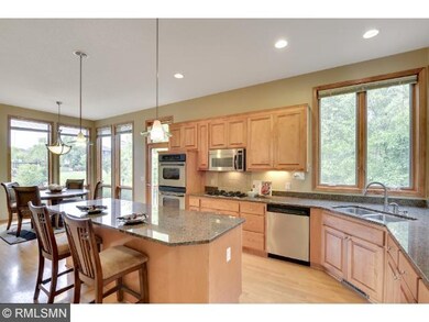 Imagine entertaining in this beautiful kitchen.  U