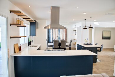 Custom floating shelves
