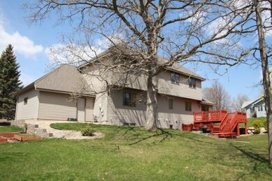 Large private backyard on corner lot
