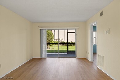 Unfurnished room with light wood-type flooring