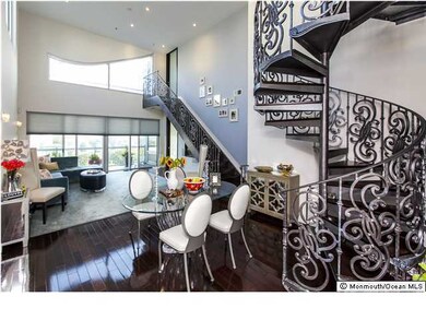 Dining area with loft