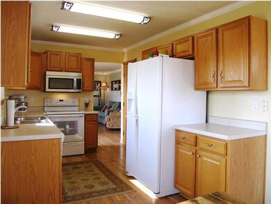 An overview of the oak kitchen--the desirable pant