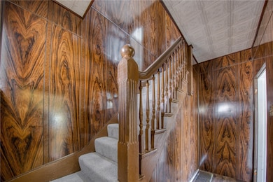 Warm tones of entryway