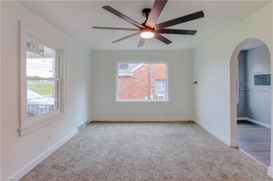 Living Room with New Carpet, New Front Entry Door,