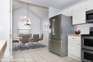 Nice sized kitchen and dining room.  The dining ro