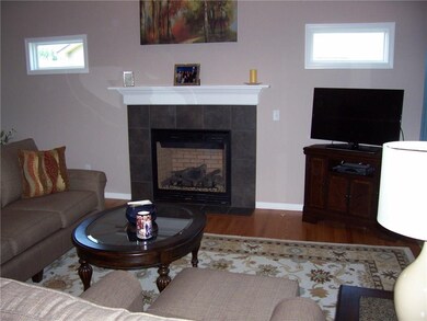 Gas fireplace in great room add ambience.