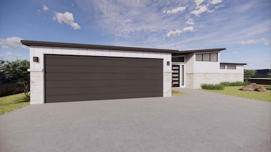 Garage with driveway