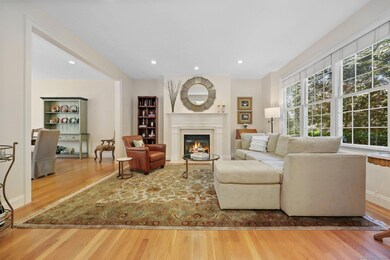 Large and open Living Room with gas fireplace
