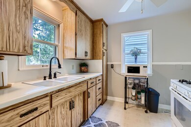 Kitchen w/back yard view