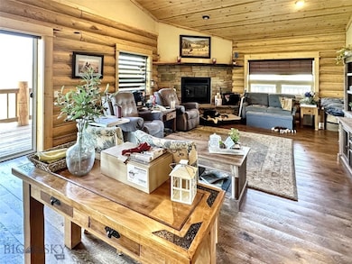 Wood burning fireplace