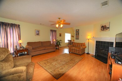 View from hall to master bedroom. There is so much
