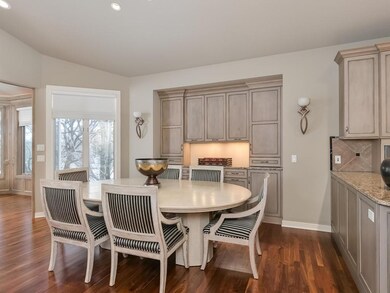 Formal Dining area with granite top buffet.