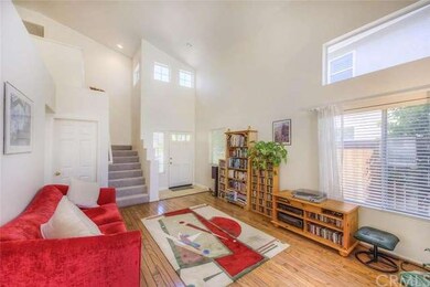 Stairs leading to the bedrooms.