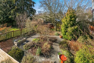Deck view into the backyard.