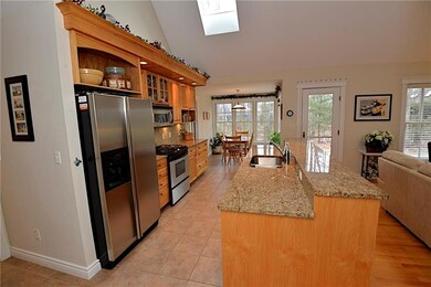 Kitchen looking into breakfast nook