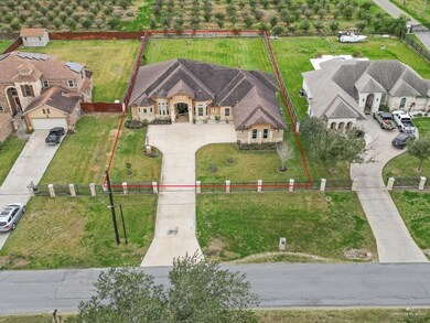 Birds eye view of property