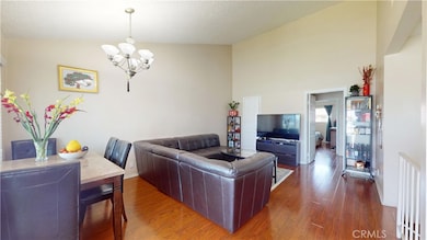 High ceiling living room