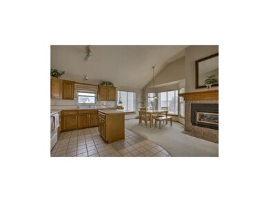Dining area sits in a bay window