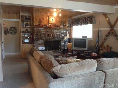 living room and fireplace