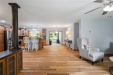Wonderful Open floor plan!  Gorgeous white oak flo