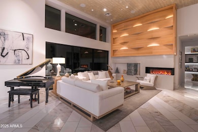 Living Room with Lighted Accent Wall