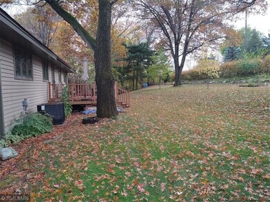 View of backyard with newer deck