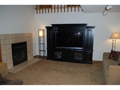 Living room with gas fireplace