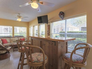 Florida Room with custom made bar