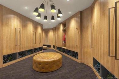 Private ski lockers to stow all your out