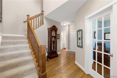 2-Story foyer entrance with hardwoods, recently re