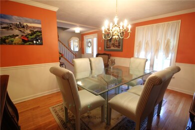 Dining Room flows into the kitchen