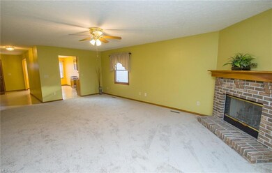 Great room with view of dining room area.