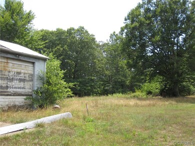 View around garage.