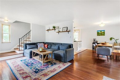 Living room. Completely open to dining room and kitchen.
