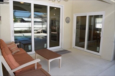 Covered back PATIO with triple & double 2-way (lef