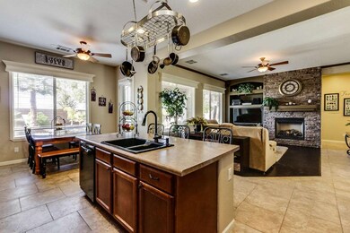 Kitchen & family room