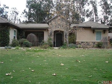 Close up of front of main home