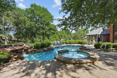 View of pool on 1 acre lot