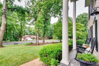 A rocking chair front porch