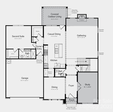 Structural options include: tray ceiling, gourmet kitchen, 4' extension at gathering room with fireplace, additional windows, study, covered outdoor living, and ledge at owner's shower.
