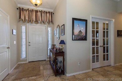 Office has french doors.