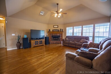 This home has a split floor plan. The master suite